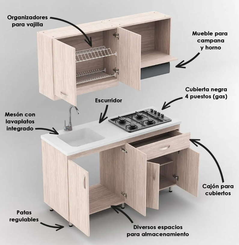 COCINA INTEGRAL BEIGE (SODER-MALI)
